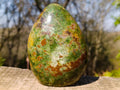 Polished Green Chrysoprase Standing Display Pieces x 2 From Ambatondrazaka, Madagascar - Toprock Gemstones and Minerals 