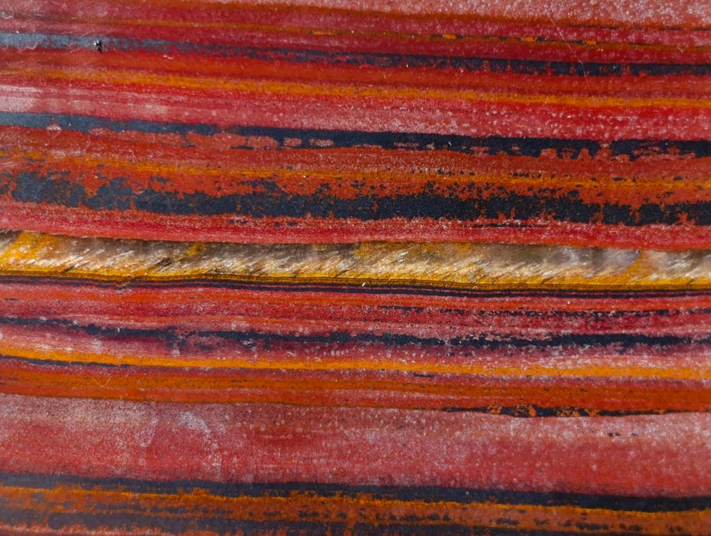 Polished Banded Tiger Iron Standing Display Pieces x 3 From South Africa - Toprock Gemstones and Minerals 