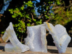 Natural Etched Blue Chalcedony Specimens x 12 From Nsanje, Malawi - Toprock Gemstones and Minerals 
