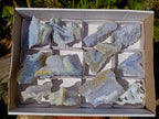 Natural Etched Blue Chalcedony Specimens x 12 From Nsanje, Malawi - Toprock Gemstones and Minerals 