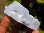 Natural Etched Blue Chalcedony Specimens x 12 From Nsanje, Malawi - Toprock Gemstones and Minerals 