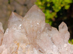 Natural Cascading White Phantom Smokey Luena Quartz Clusters x 3 From Luena, Congo - Toprock Gemstones and Minerals 