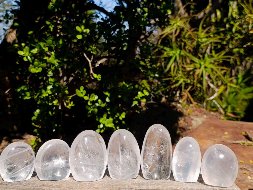 Polished Mix Multi Mineral Standing Display Pieces x 12 From Madagascar - Toprock Gemstones and Minerals 