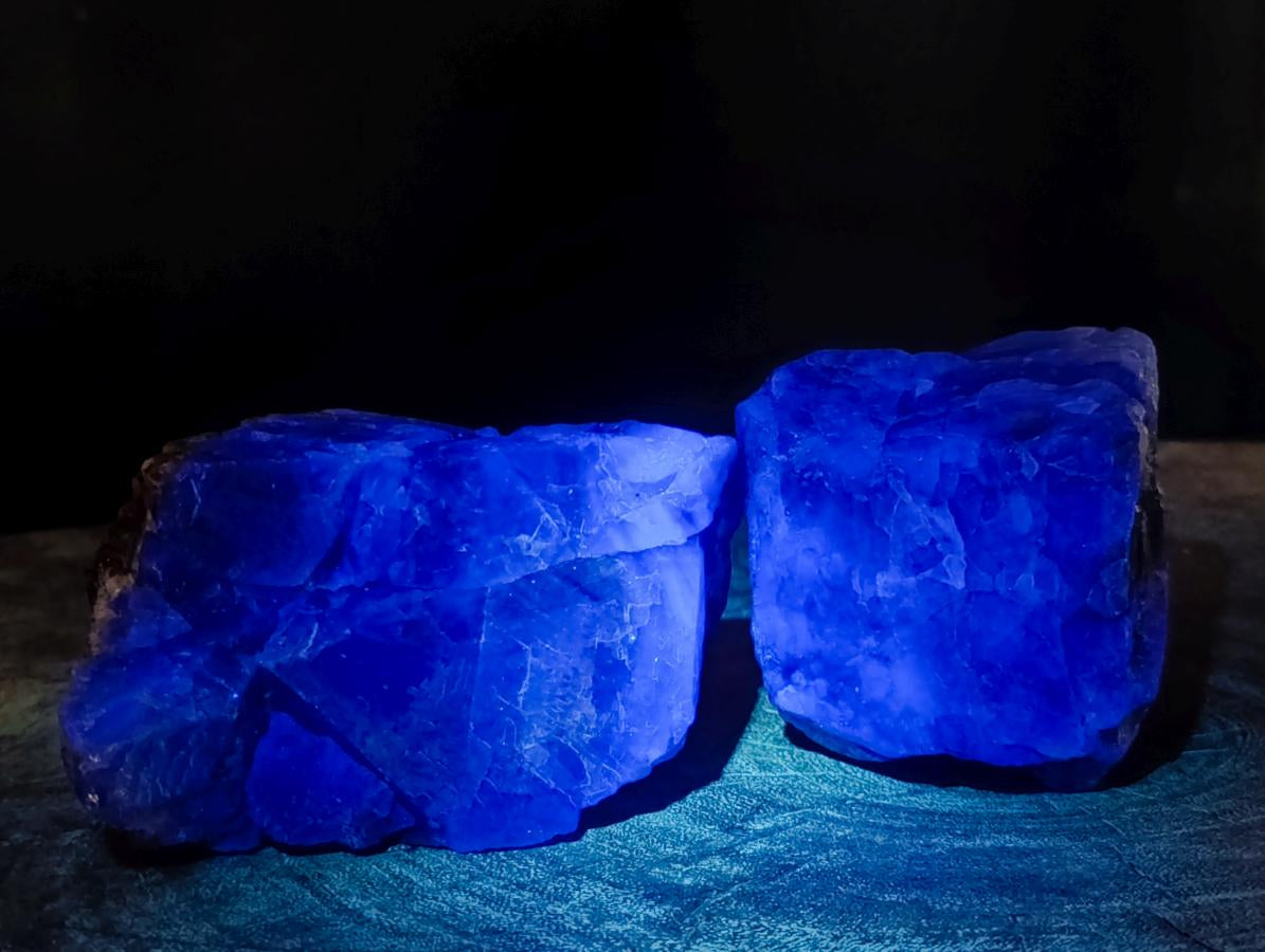 Natural Watermelon Fluorite Cobbed Specimens x 10 From Uis, Namibia - Toprock Gemstones and Minerals 