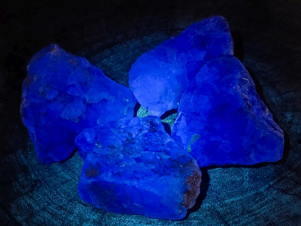 Natural Watermelon Fluorite Cobbed Specimens x 10 From Uis, Namibia - Toprock Gemstones and Minerals 