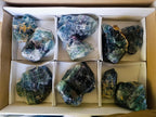 Natural Watermelon Fluorite Cobbed Specimens x 10 From Uis, Namibia - Toprock Gemstones and Minerals 