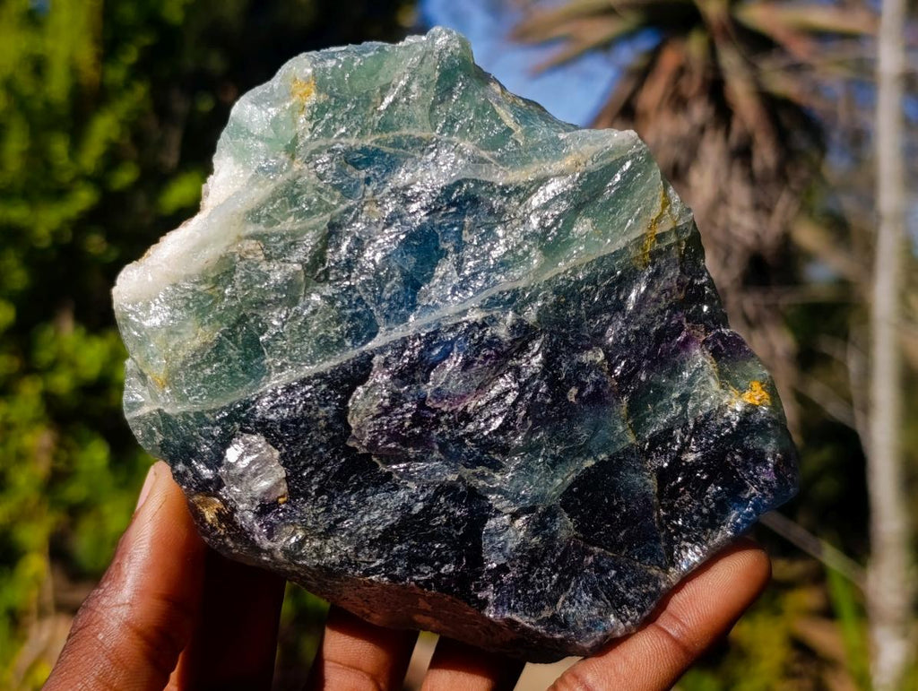 Natural Watermelon Fluorite Cobbed Specimens x 10 From Uis, Namibia - Toprock Gemstones and Minerals 