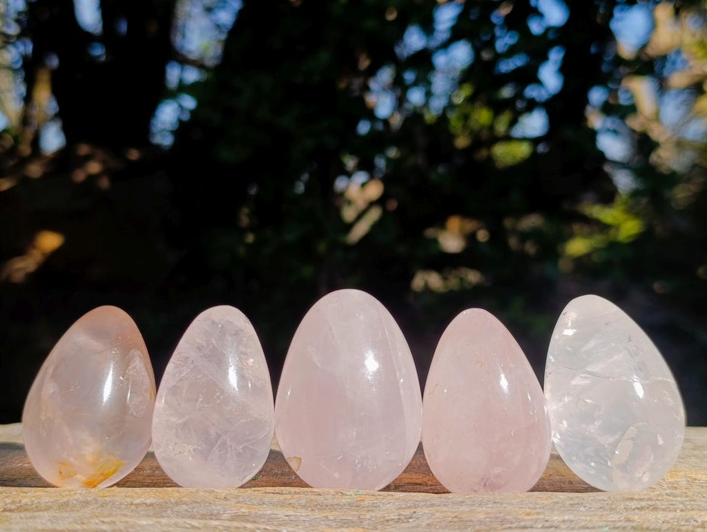 Polished Mini Gemmy Rose Quartz Eggs x 26 From Madagascar - Toprock Gemstones and Minerals 