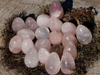 Polished Mini Gemmy Rose Quartz Eggs x 26 From Madagascar - Toprock Gemstones and Minerals 