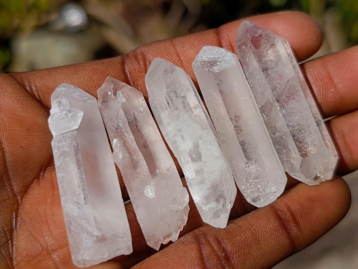 Natural Double Terminated Malagasy Quartz Crystals x 70 From Madagascar - Toprock Gemstones and Minerals 
