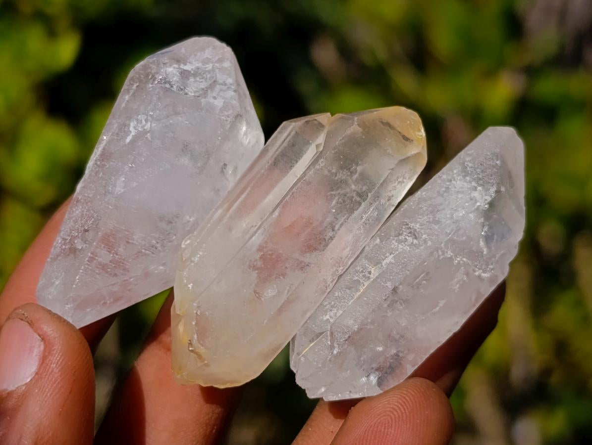 Natural Double Terminated Malagasy Quartz Crystals x 70 From Madagascar - Toprock Gemstones and Minerals 