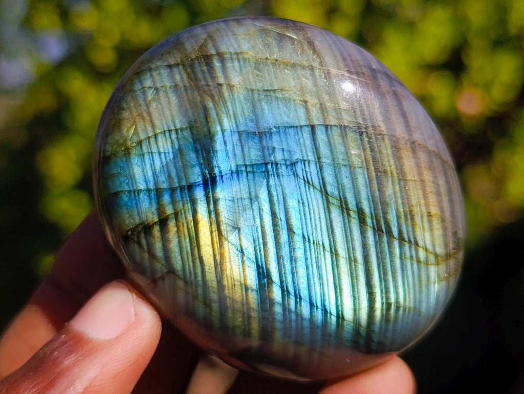 Polished Labradorite Palm Stones x 12 From Madagascar - Toprock Gemstones and Minerals 