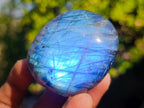 Polished Labradorite Palm Stones x 12 From Madagascar - Toprock Gemstones and Minerals 