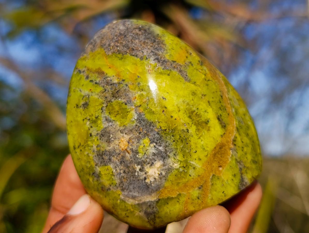Polished Green Opal Standing Display Pieces x 6 From Betroka, Madagascar - Toprock Gemstones and Minerals 