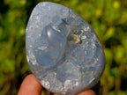 Polished and Natural Small Blue Celestite Eggs x 12 From Sakoany, Madagascar - Toprock Gemstones and Minerals 