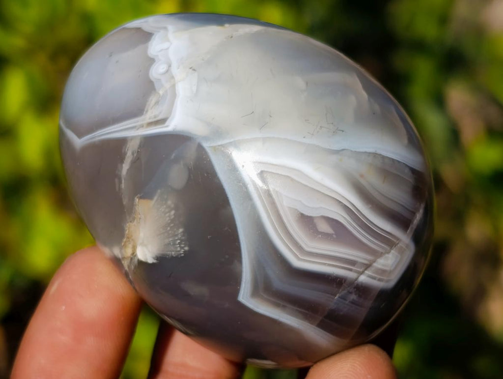 Polished and Natural Shashe River Agate Eggs x 12 From Shashe River, Zimbabwe - Toprock Gemstones and Minerals 