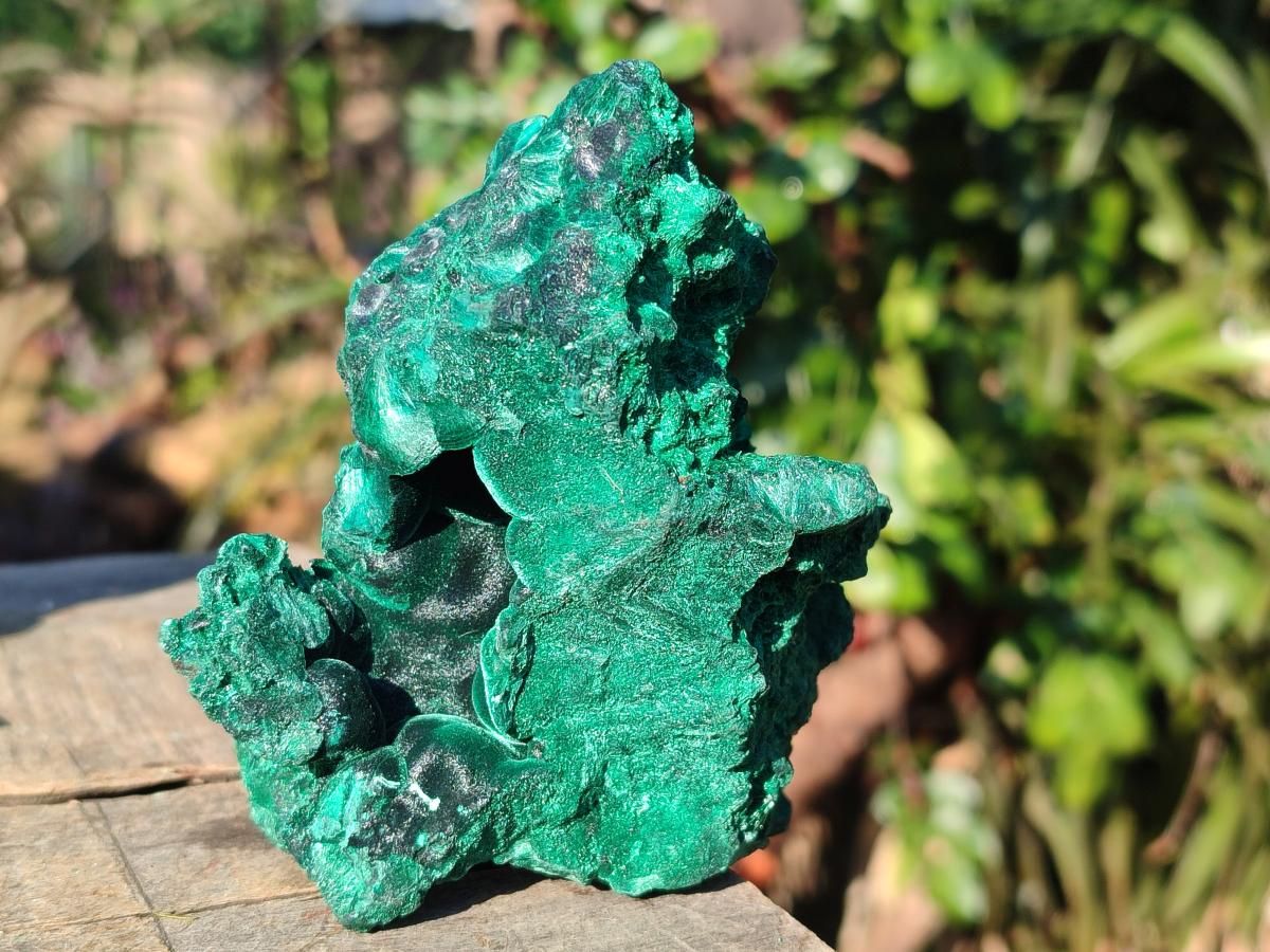 Natural Silky Malachite Specimens x 6 From Kasompe, Congo - Toprock Gemstones and Minerals 