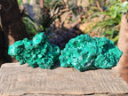 Natural Silky Malachite Specimens x 6 From Kasompe, Congo - Toprock Gemstones and Minerals 