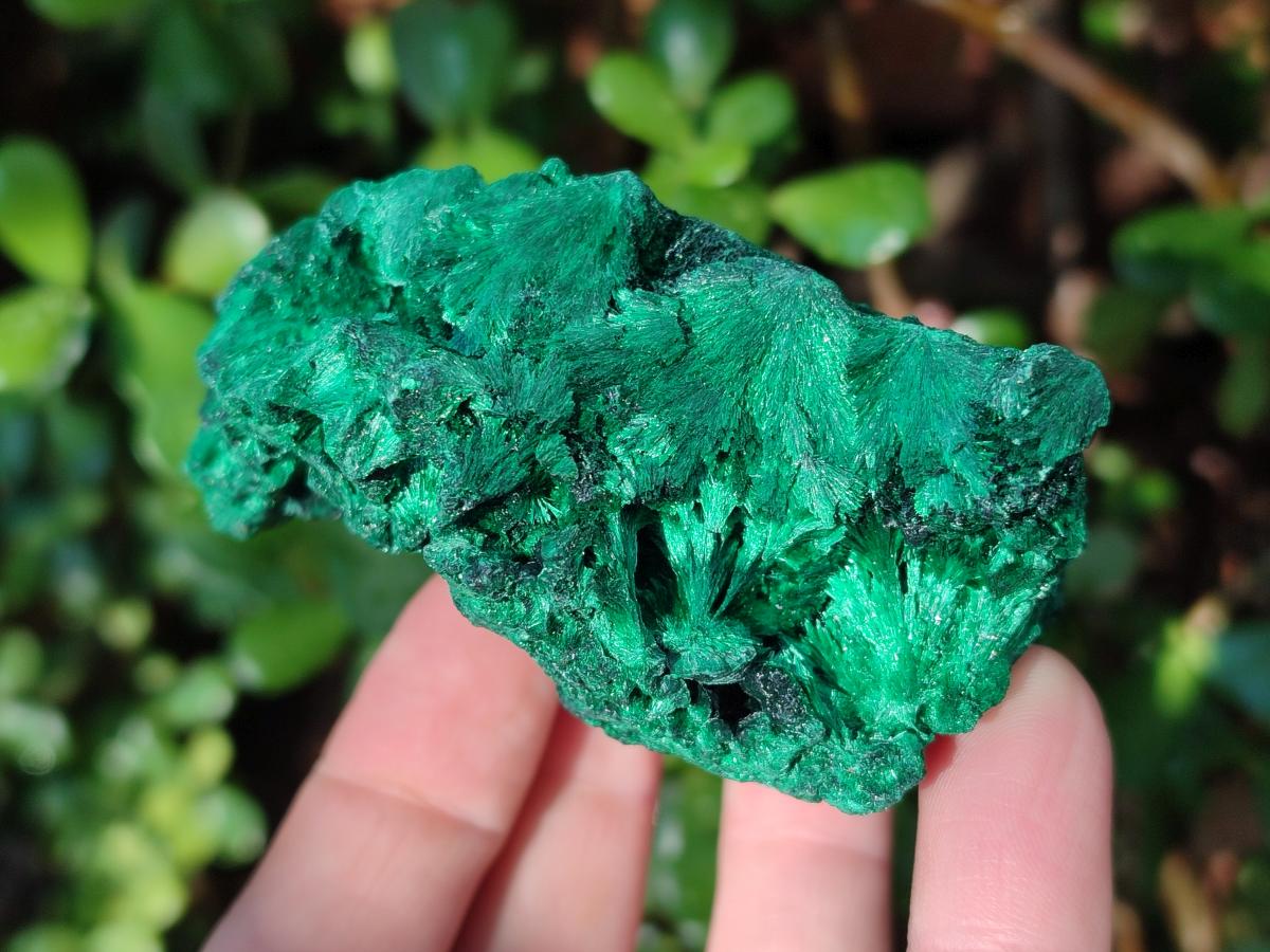 Natural Silky Malachite Specimens x 6 From Kasompe, Congo - Toprock Gemstones and Minerals 