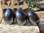 Polished Black Basalt Eggs x 6 From Madagascar - Toprock Gemstones and Minerals 