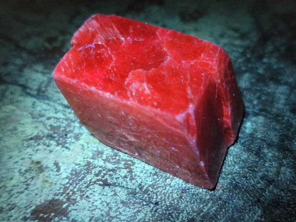Natural Rhombohedral Sunset Deep Orange Calcite Specimens x 12 From Spitzkop, Namibia - Toprock Gemstones and Minerals 