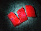 Natural Rhombohedral Sunset Deep Orange Calcite Specimens x 12 From Spitzkop, Namibia - Toprock Gemstones and Minerals 
