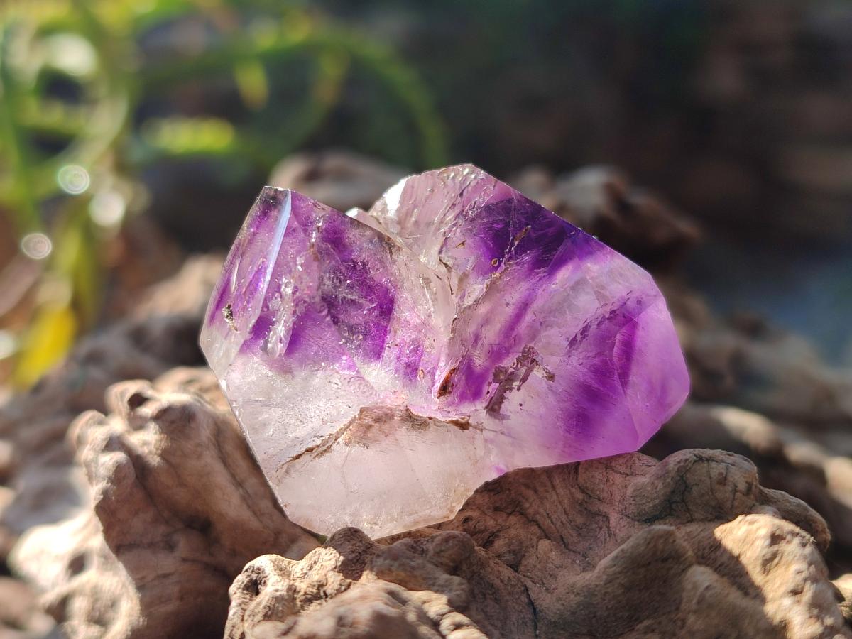 Polished Dark Purple Window Amethyst Crystals x 35 From Akansobe, Madagascar - Toprock Gemstones and Minerals 