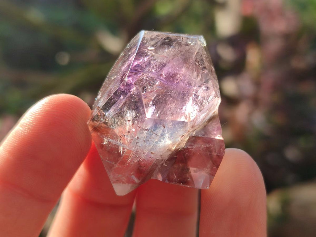 Polished Dark Purple Window Amethyst Crystals x 35 From Akansobe, Madagascar - Toprock Gemstones and Minerals 