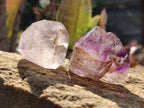 Polished Dark Purple Window Amethyst Crystals x 35 From Akansobe, Madagascar - Toprock Gemstones and Minerals 