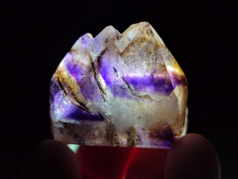 Polished Dark Purple Window Amethyst Crystals x 35 From Akansobe, Madagascar - Toprock Gemstones and Minerals 