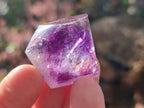 Polished Dark Purple Window Amethyst Crystals x 35 From Akansobe, Madagascar - Toprock Gemstones and Minerals 