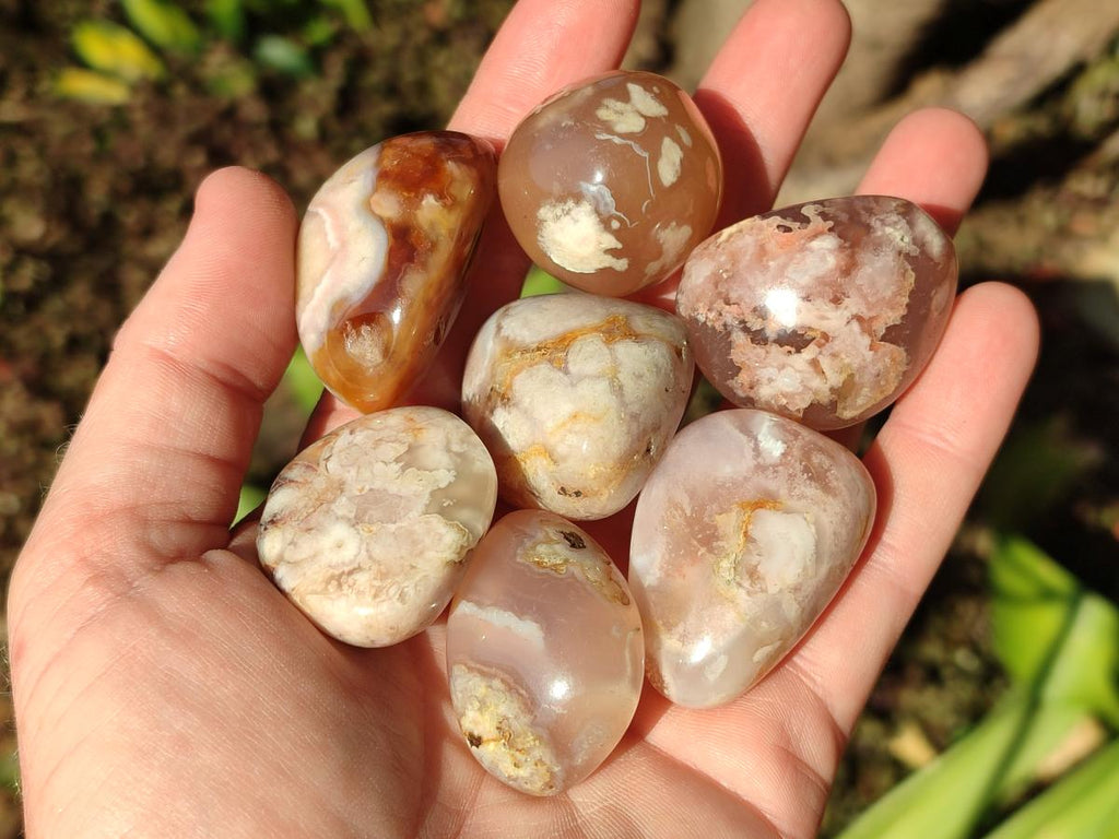 Polished Mini Flower Agate Free Forms x 35 From Antsahalova, Madagascar - Toprock Gemstones and Minerals 