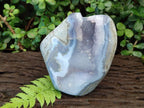 Polished Large Blue Lace Agate Standing Display Piece x 1 From Nsanje, Malawi - Toprock Gemstones and Minerals 