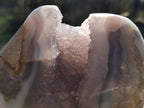 Polished Large Blue Lace Agate Standing Display Piece x 1 From Nsanje, Malawi - Toprock Gemstones and Minerals 