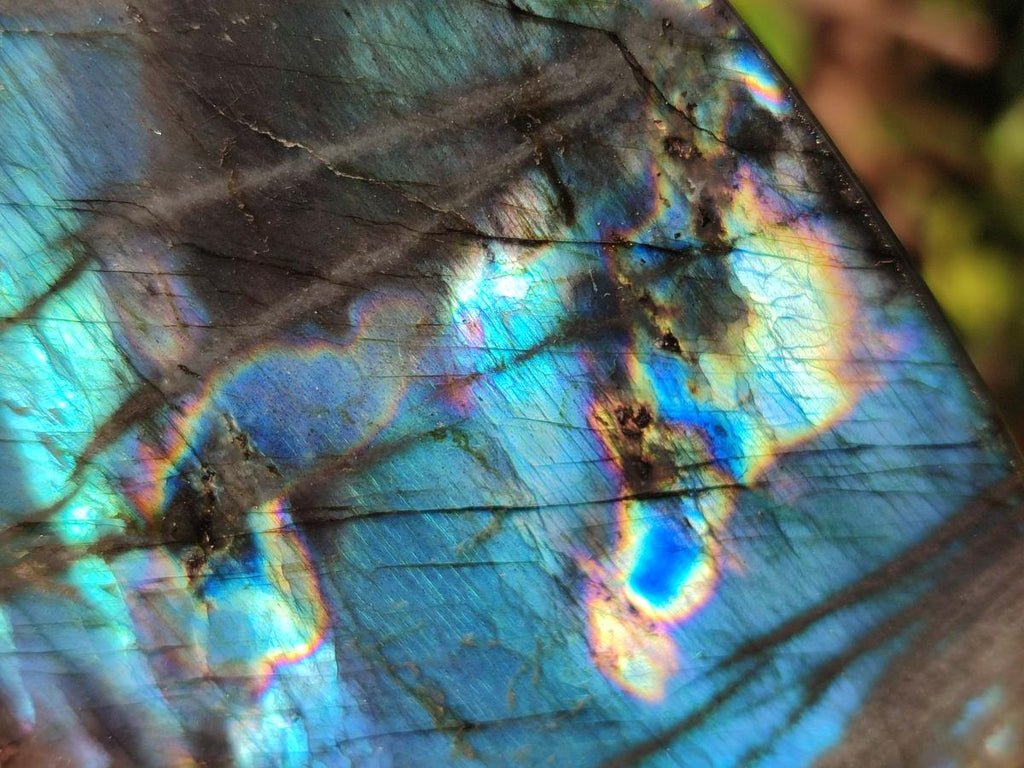 Polished Labradorite Standing Display Pieces x 3 From Madagascar - Toprock Gemstones and Minerals 