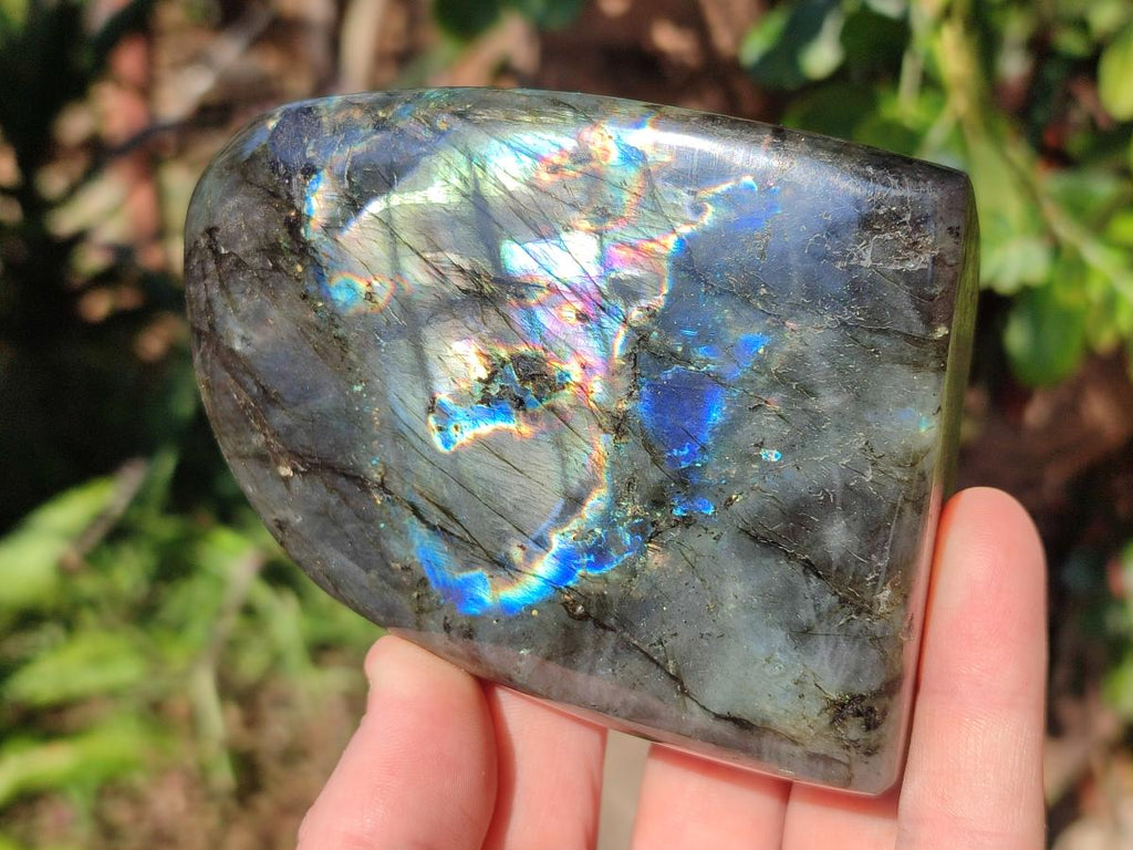 Polished Labradorite Standing Display Pieces x 3 From Madagascar - Toprock Gemstones and Minerals 