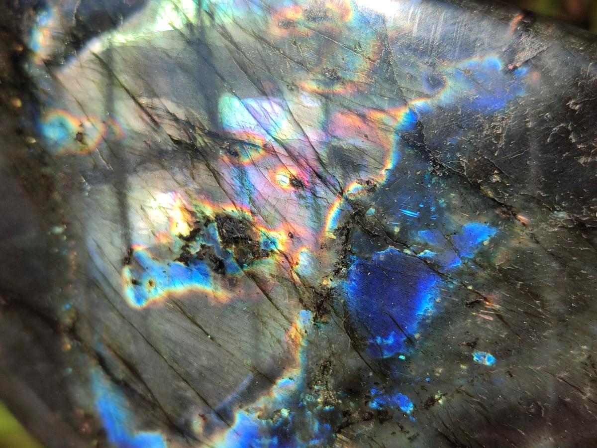 Polished Labradorite Standing Display Pieces x 3 From Madagascar - Toprock Gemstones and Minerals 