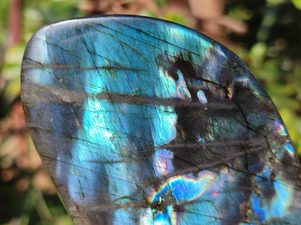 Polished Labradorite Standing Display Pieces x 3 From Madagascar - Toprock Gemstones and Minerals 