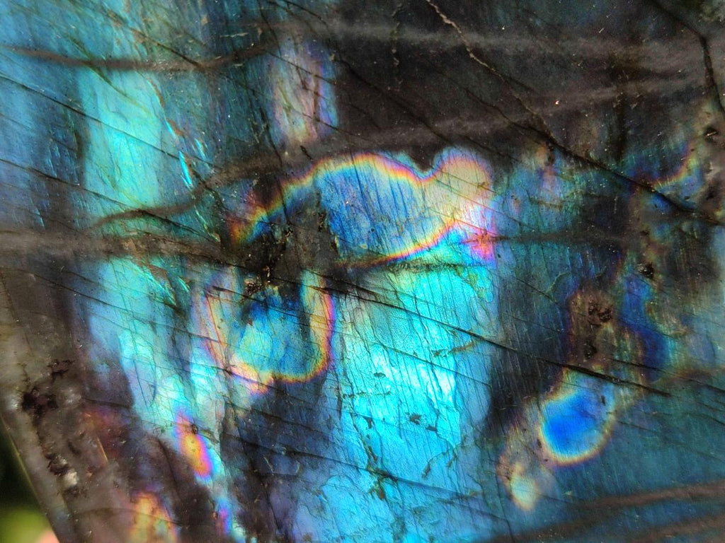Polished Labradorite Standing Display Pieces x 3 From Madagascar - Toprock Gemstones and Minerals 