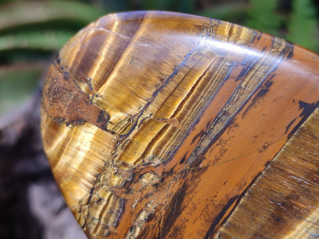 Polished Golden Tigers Eye Display Pieces x 3 From Prieska, South Africa - Toprock Gemstones and Minerals 