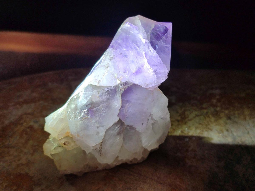 Natural Jacaranda Amethyst Crystal Clusters x 3 From Mumbwa, Zambia - Toprock Gemstones and Minerals 
