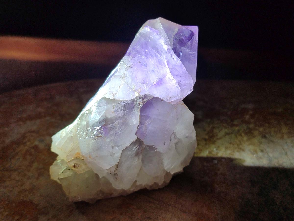 Natural Jacaranda Amethyst Crystal Clusters x 3 From Mumbwa, Zambia - Toprock Gemstones and Minerals 