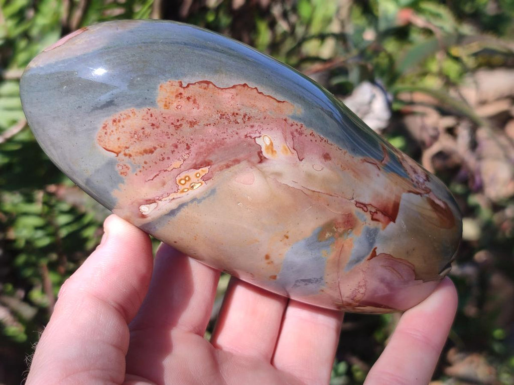 Polished Polychrome Jasper Standing Display Pieces x 3 From Androka, Madagascar - Toprock Gemstones and Minerals 