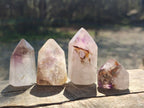 Polished Dark Purple Window Amethyst Crystals x 20 From Akansobe, Madagascar - Toprock Gemstones and Minerals 