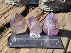 Polished Dark Purple Window Amethyst Crystals x 20 From Akansobe, Madagascar - Toprock Gemstones and Minerals 