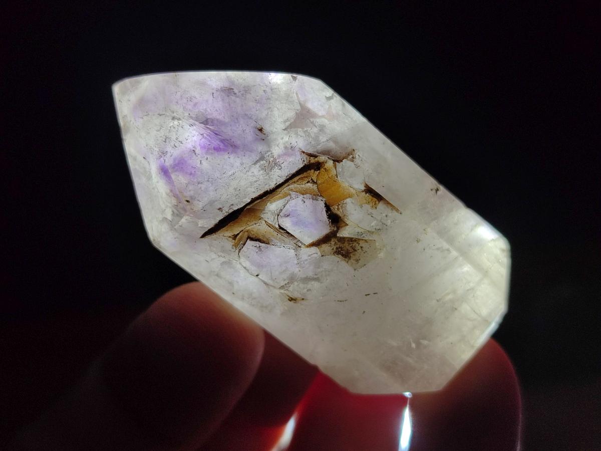 Polished Dark Purple Window Amethyst Crystals x 20 From Akansobe, Madagascar - Toprock Gemstones and Minerals 
