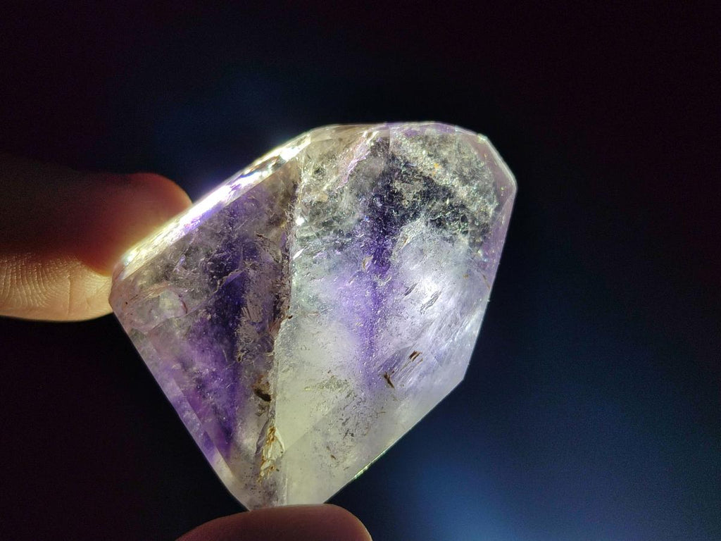 Polished Dark Purple Window Amethyst Crystals x 20 From Akansobe, Madagascar - Toprock Gemstones and Minerals 
