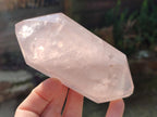 Polished Large Double Terminated Gemmy Rose Quartz Crystals x 6 From Madagascar - Toprock Gemstones and Minerals 