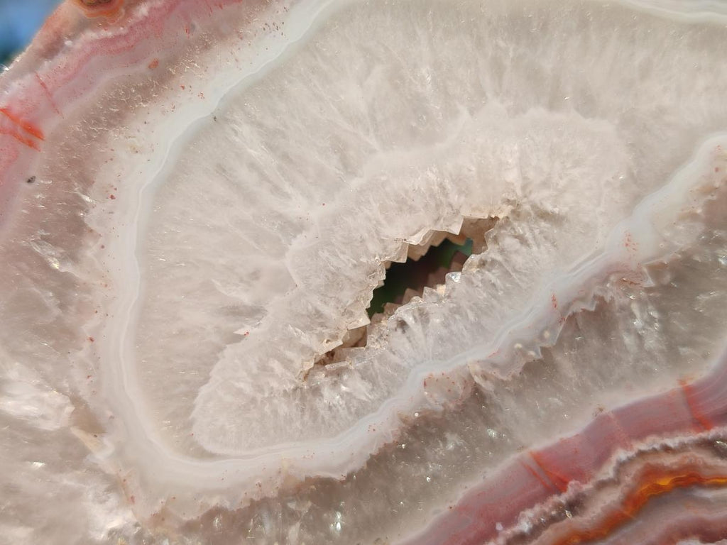 Polished One Side Red Shashe River Agate Slices x 6 From Shashe River, Zimbabwe - Toprock Gemstones and Minerals 