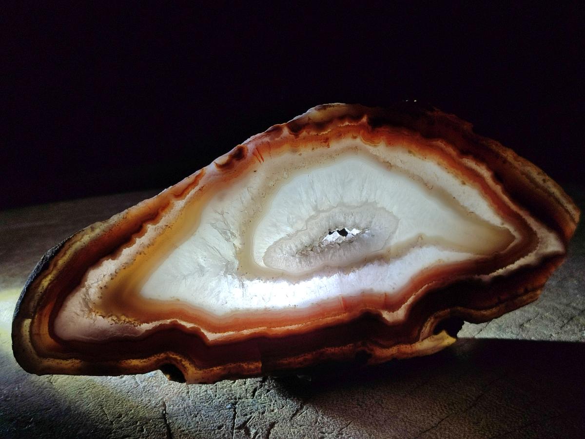 Polished One Side Red Shashe River Agate Slices x 6 From Shashe River, Zimbabwe - Toprock Gemstones and Minerals 